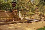 William Merritt Chase Famous Paintings - Prospect Park, Brooklyn